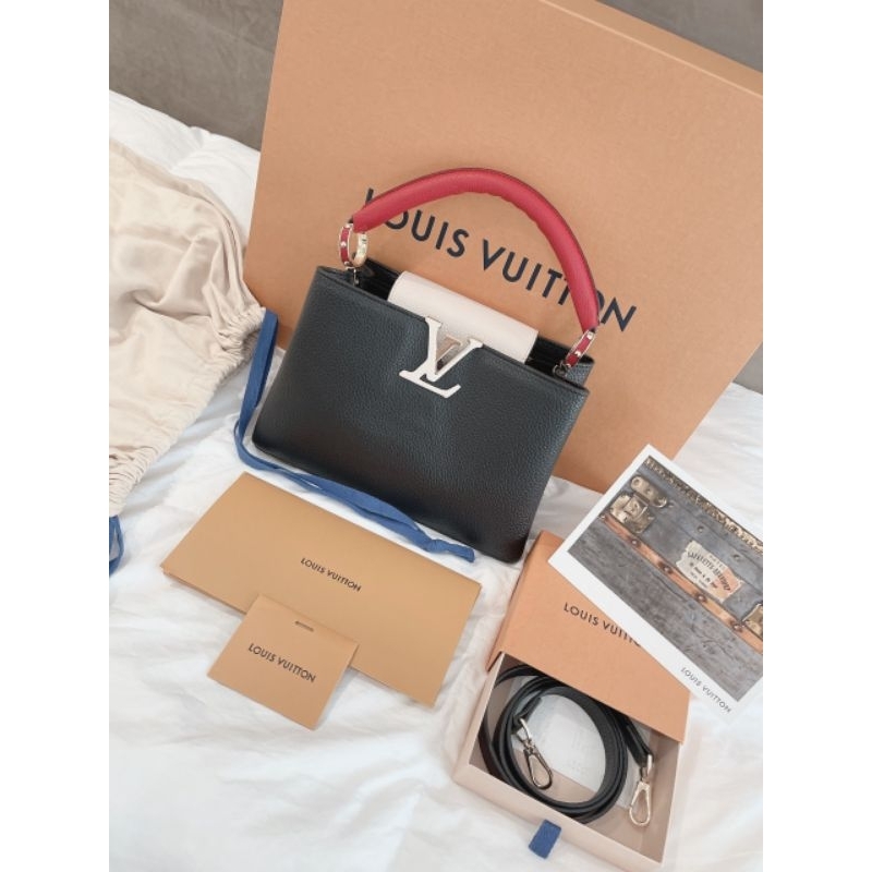 Túi xách nữ cao cấp LV CAPU hàng supervip sz27cm hàng nét chuẩn từng chi tiết da mềm fullbox
