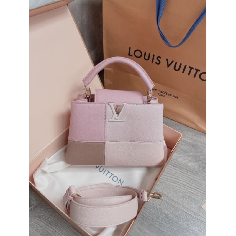 Túi xách nữ cao cấp LV CAPU hàng supervip sz27cm hàng nét chuẩn từng chi tiết da mềm fullbox