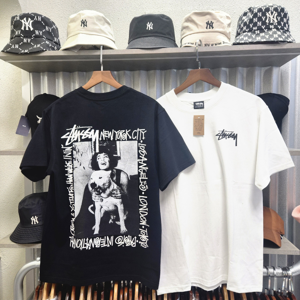 chính hãng STUSSY HOW WE'RE LIVIN' TEE - Áo thun Stussy Unisex Nam Nữ chính hãng Authenitc