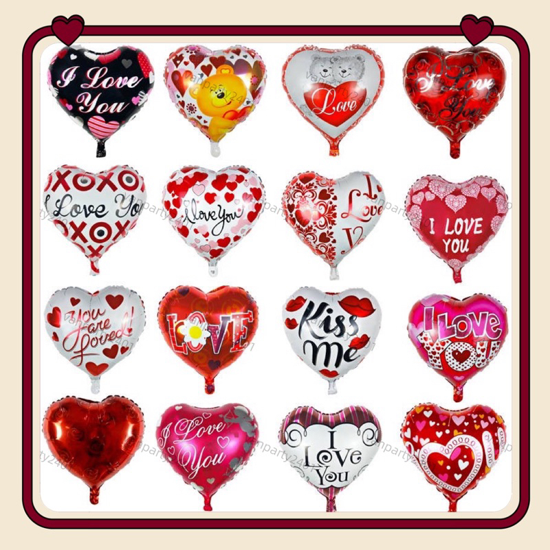 Bóng nhôm tim chữ I Love You, Kiss Me trang trí sinh nhật, kỉ niệm, cưới hỏi…