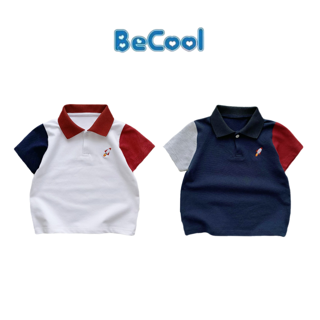 Áo Polo Bé Trai BECOOL Thêu Tàu Size Từ 10-25kg