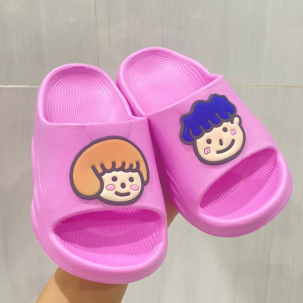 Dép bánh mì quai ngang dành cho bé Boy Girl trai gái xinh xắn nhiều màu