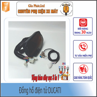 Đồng hồ điện tử ducati - màn hình lcd cực chất - 2098 -