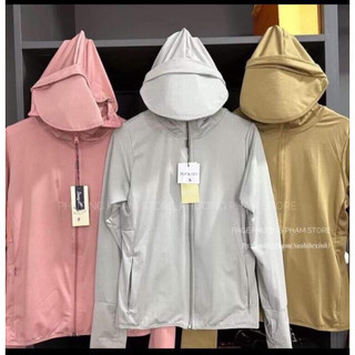 Áo Chống Nắng Nữ 2 Lớp Kèm Vành Mũ Lưỡi Trai Chất Thun Lạnh Nhật Cao Cấp Thể Thao Chống Tia UV 2NF02