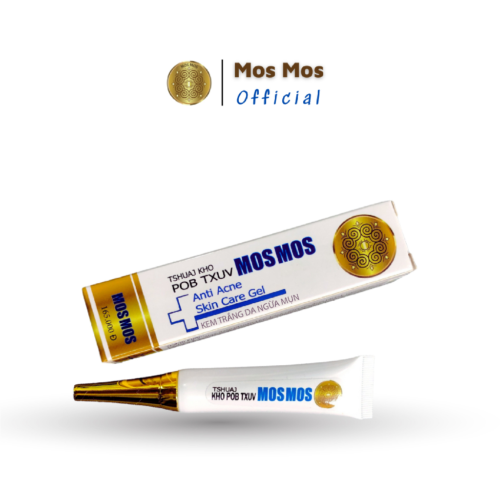 Kem Trắng Da Ngừa Mụn Mos Mos, Giảm mụn nhanh chóng tình trạng da mụn, Acne cream Mos Mos 15gr.