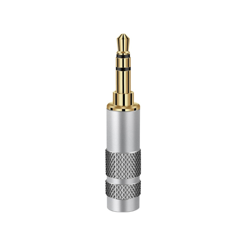 Giắc 3.5mm loại trung, mạ Rhodium, mạ vàng, vỏ sần