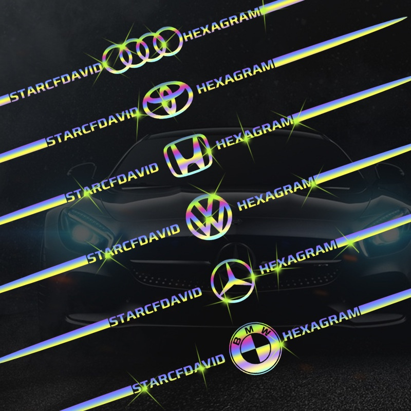 Tem Laser Dán Trang Trí Xe Hơi Logo Hãng Xe Phản Quang Độc Đáo. Miếng Decal Trang Trí Oto By Chất