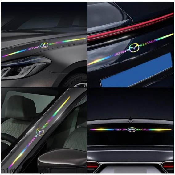 Tem Laser Dán Trang Trí Xe Hơi Logo Hãng Xe Phản Quang Độc Đáo. Miếng Decal Trang Trí Oto By Chất