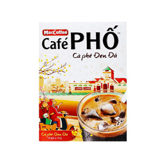 Cà phê cafe phố đen đá maccoffee gói 10 gói/ 16g