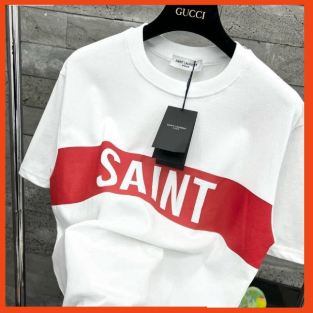 Áo Phông Nam Nữ in chữ S A I N T. Áo Thun Nam Tay Lỡ Unisex Form Rộng Cao Cấp 100% Hottrend 2023