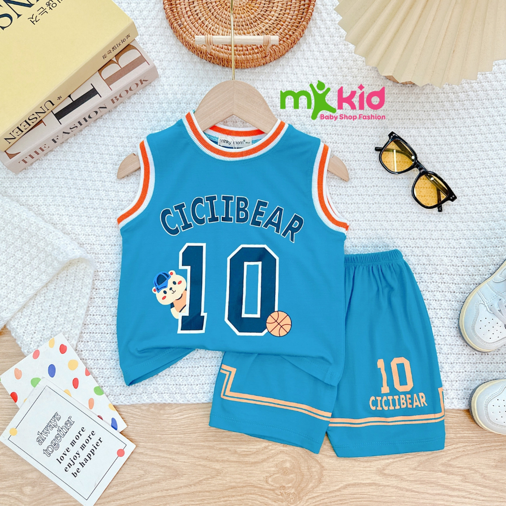 Bộ Ba Lỗ Cho Bé Trai 6-30KG 💖FREE SHIP💖 Bộ Thun Lạnh Sát Nách Hoạ Tiết Thể Thao siêu mềm mịn thoáng mát cho bé