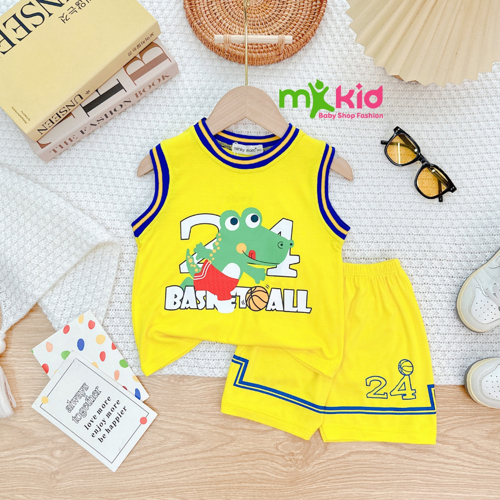 Bộ Ba Lỗ Cho Bé Trai 6-30KG 💖FREE SHIP💖 Bộ Thun Lạnh Sát Nách Hoạ Tiết Thể Thao siêu mềm mịn thoáng mát cho bé