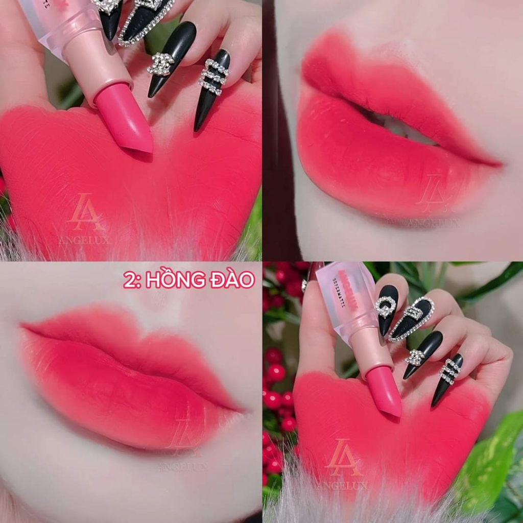 Son thỏi sáp ANGELUX 2023 NEW, chất nhung mịn lì hottrend