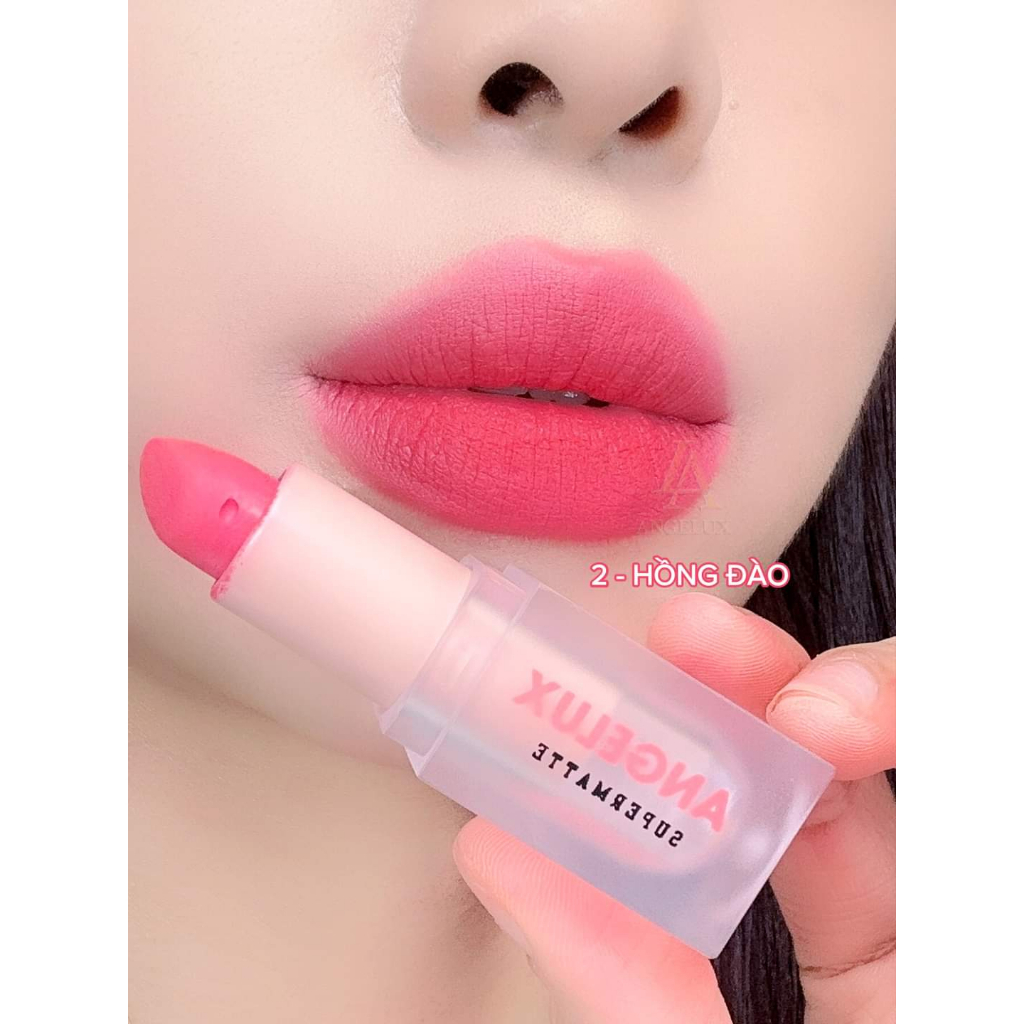 Son thỏi sáp ANGELUX 2023 NEW, chất nhung mịn lì hottrend