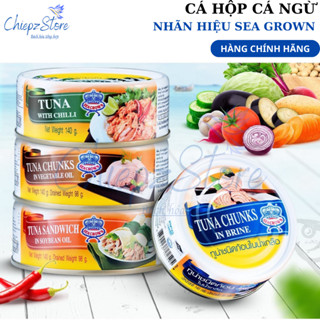Cá hộp cá ngừ nhãn hiệu Sea Crown – Hàng chính hãng - Nhập khẩu Thái Lan