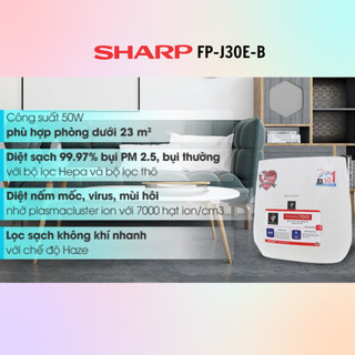 Máy Lọc Không Khí Sharp FP-J30E-| J40E | J50V | J60E | Chính hãng 100%