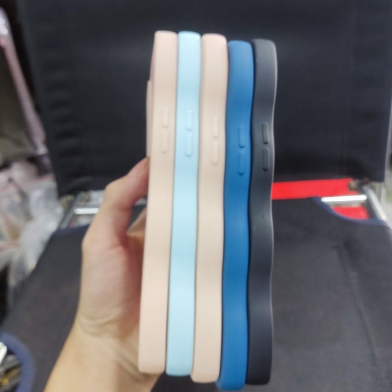 Ốp lưng lưng Oppo Realme 5i dẻo viền màu lượng sóng lưng in hình thú nổi 3D có bảo vệ camera