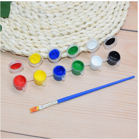 Vỉ màu acrylic 3ml vỉ màu vẽ an toàn 12 màu tô tượng đồ chơi thủ công mỹ thuật hội họa cho bé