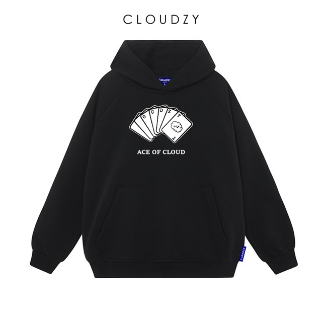 Áo hoodie nam nữ local brand unisex cặp đôi nỉ ngoại cotton form rộng có mũ xám đen dày cute zip oversize CLOUDZY ACE