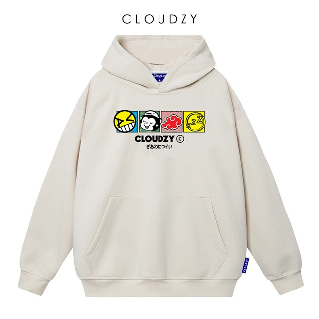 Áo hoodie nữ form rộng nam local brand unisex cặp đôi nỉ ngoại cotton có mũ xám đen dày cute zip CLOUDZY TEAMMATE