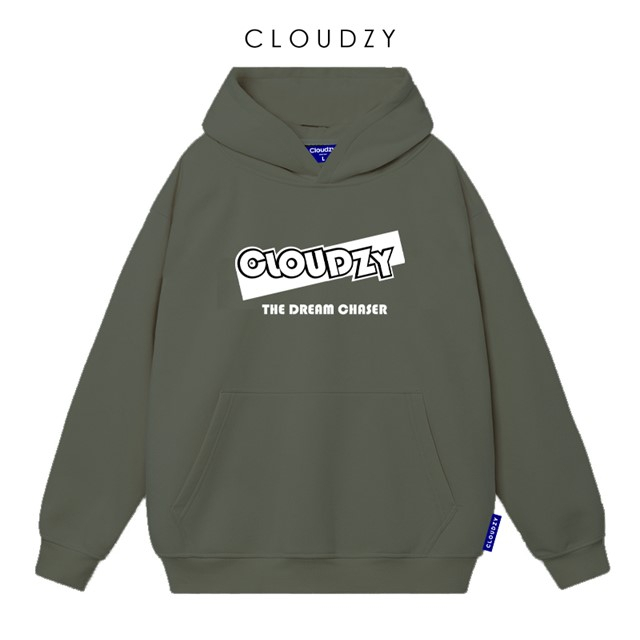 Áo hoodie nam nữ local brand unisex cặp đôi nỉ ngoại cotton form rộng có mũ xám đen dày cute zip CLOUDZY DREAM CHASER