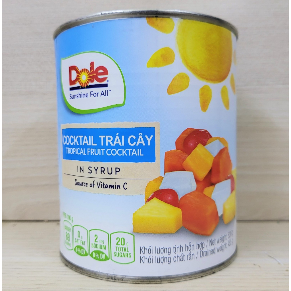(hộp 836g) COCKTAIL TRÁI CÂY DOLE Tropical Fruit Cocktail in Syrup