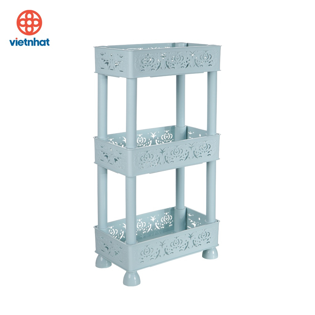 KỆ ĐỂ ĐỒ ĐA NĂNG, KỆ CHỮ NHẬT HOA 3 TẦNG, 2 TẦNG, KT:29X17X58CM, CAM KẾT SP CHÍNH HÃNG VIỆT NHẬT