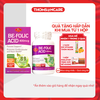 Bổ sung Acid folic cho bà bầu từ hãng Olympian Labs Mỹ - Be Folic Acid cho mẹ trước sinh và mang thai