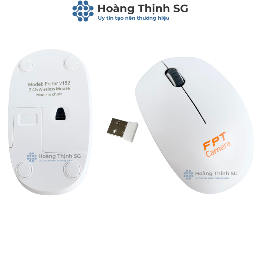 Chuột không dây FPT 2.4ghz, kết nối cổng usb dùng cho đầu thu camera, máy tính, laptop, Smart tivi - Chính hãng