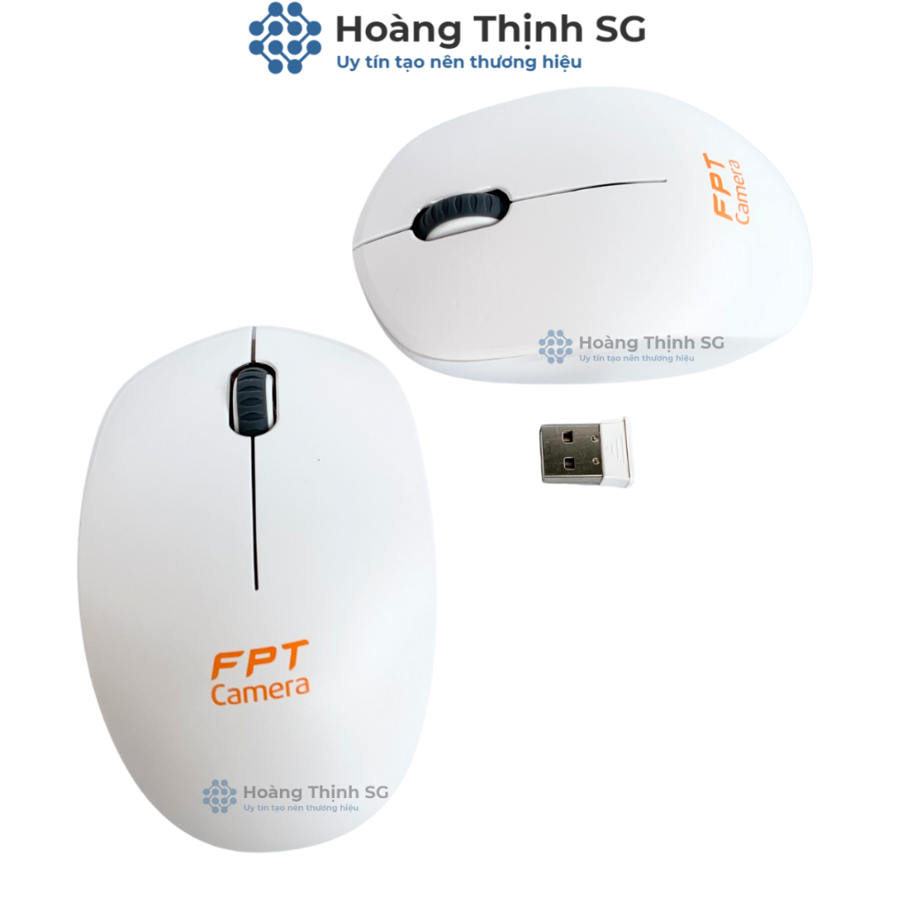 Chuột không dây FPT 2.4ghz, kết nối cổng usb dùng cho đầu thu camera, máy tính, laptop, Smart tivi - Chính hãng