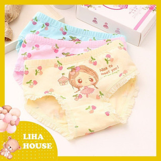 Quần chip bé gái combo 5 quần chất cotton thoáng mát họa tiết dễ thương cho bé từ 10-45kg