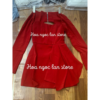 váy hở vai nhún eo CHOU CHOU ( rubi closet )