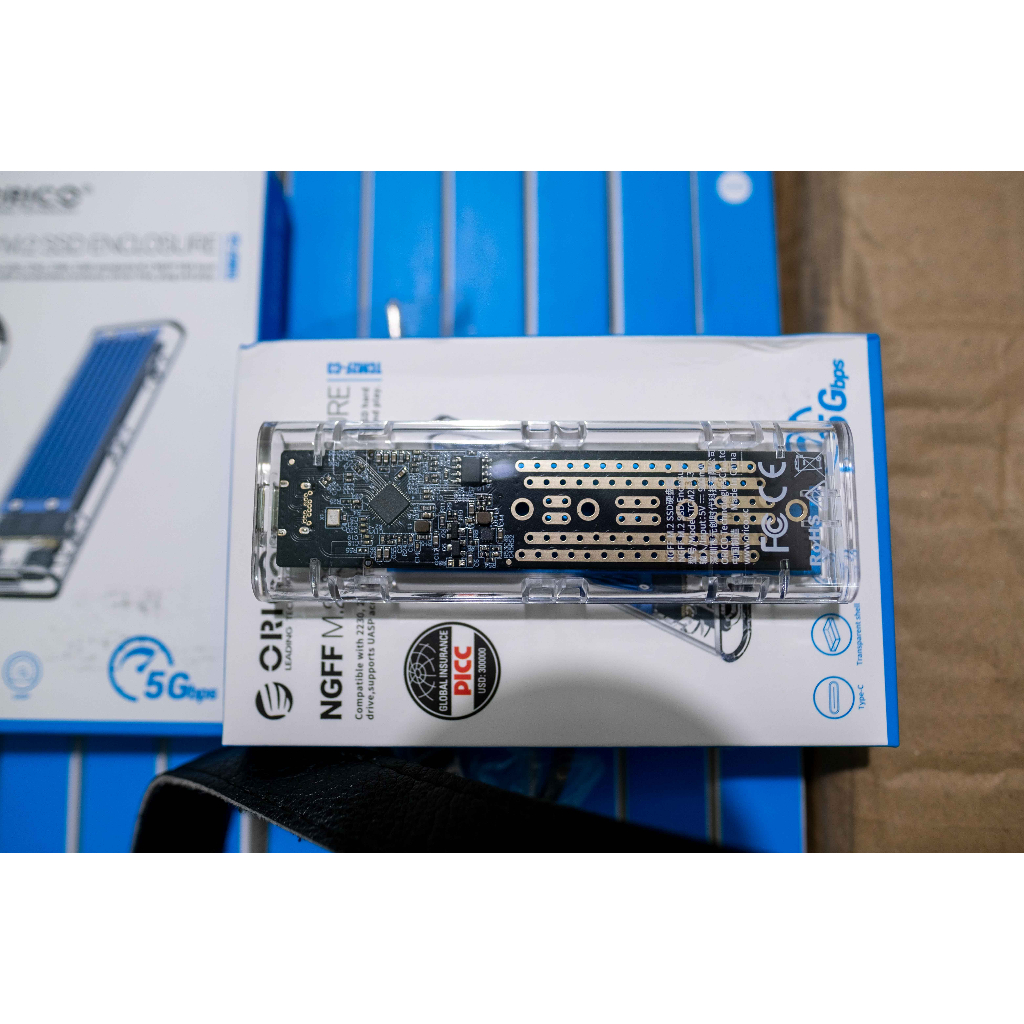 Box SSD M2 SATA ORICO Chuyển M.2 SATA thành ổ cứng di động Type C |TCM2F-C3