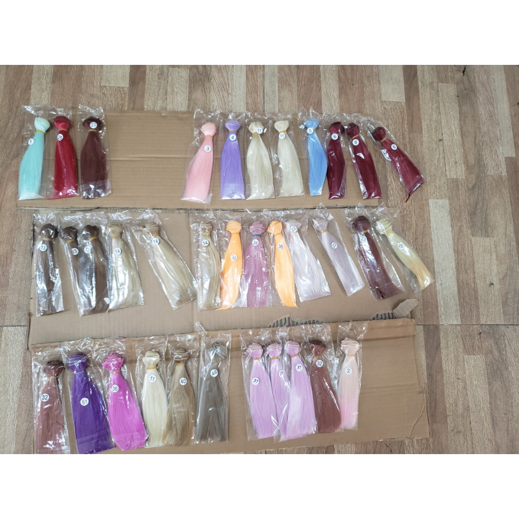 Tép Tóc Giả 15 Cm Dán Cho Búp Bê Chịu Nhiệt Độ Cao PVN4078