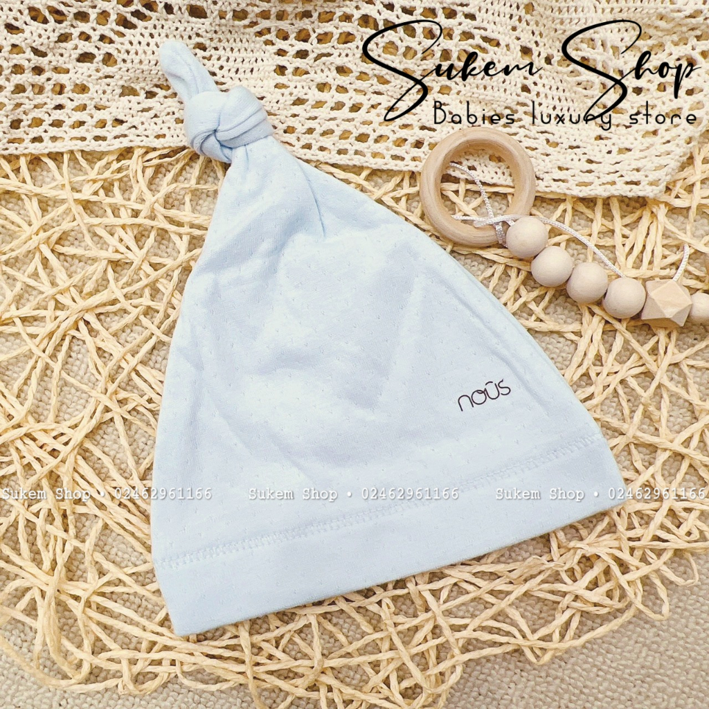 Mũ Chỏm Thắt Nút Nous 2023 Cho Bé Sơ Sinh 0-3m