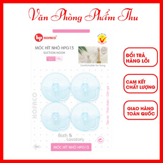 Vỉ 4 móc hút chân không nhỏ/ móc hít nhỏ hofaco hpg13 - móc hút kiếng nhỏ hpg 13 hofaco hàng chính hãng