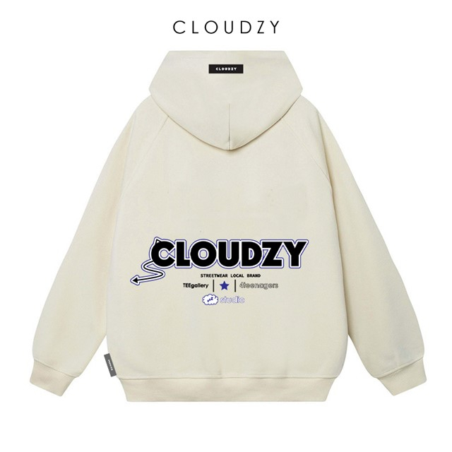 Áo hoodie nam nữ local brand unisex cặp đôi nỉ ngoại cotton form rộng có mũ xám đen dày oversize CLOUDZY DRACULA