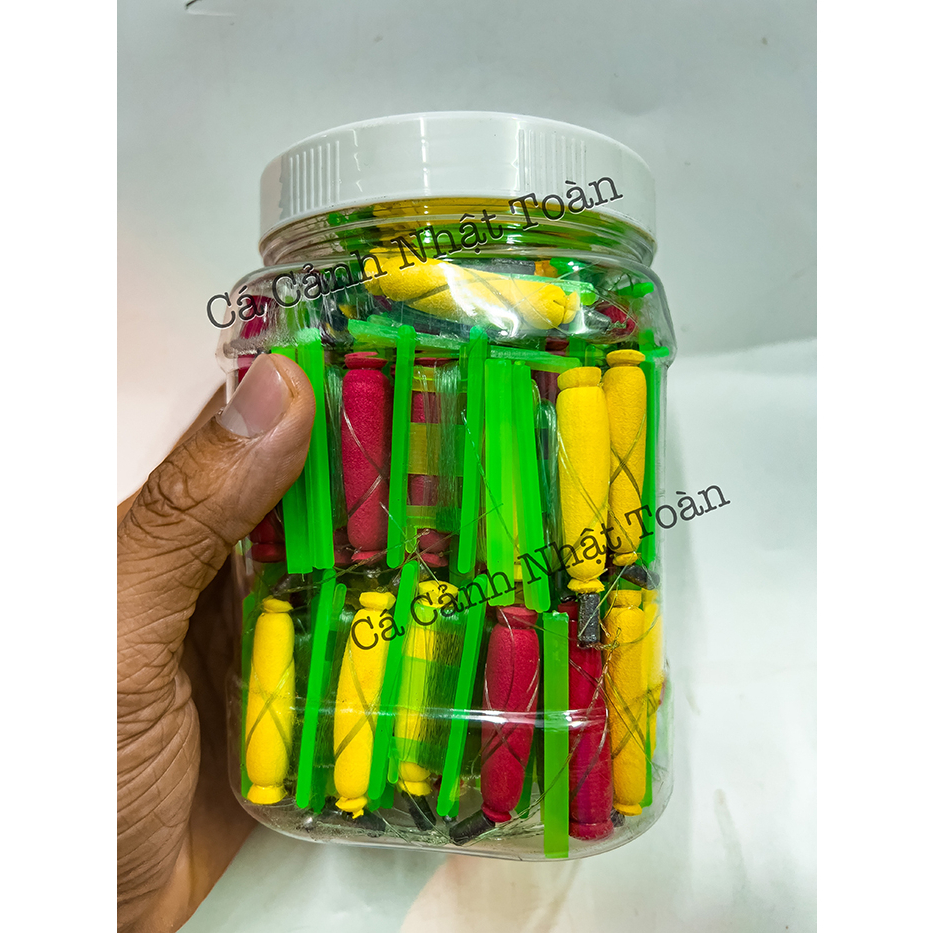 PHAO MÚT CÓ CƯỚC VÀ CHÌ (K LƯỠI) CÂU CÁ RÔ, SUỐI, AO, CÁ NHỎ
