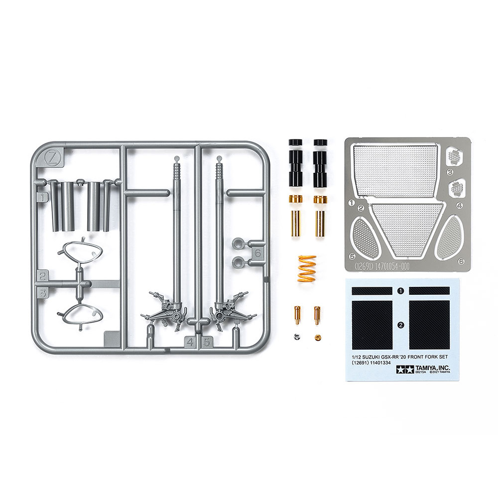 12691 Bộ phuộc nâng cấp xe moto 1/12 SCALE SUZUKI GSX-RR '20 Front Fork Set