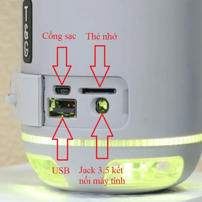 Loa Bluetooth Mini TG 294 - Loa Nghe Nhạc Mini Đèn LED RGB ,USB - Âm bass siêu chất - Bảo Hành 12 Tháng