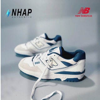 Giày new balance 550 white vintage indigo bb550stg chính hãng