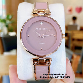 Đồng Hồ Nữ Anne Klein Đá Ceramic Hồng Vỏ Vàng Hồng Cao Cấp 34mm
