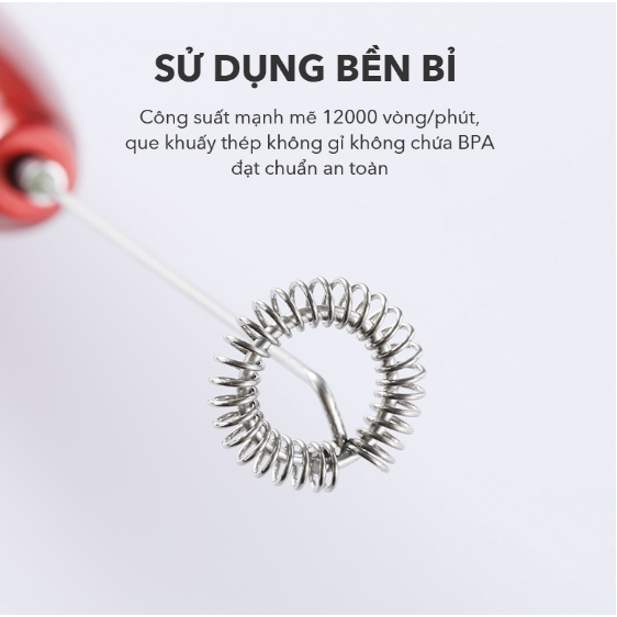 Máy tạo bọt sữa cho các tín đồ yêu thích cà phê cappuchino, latte - SAMONO SW-MFB11, MFR11, MFS11 - BH 12 tháng