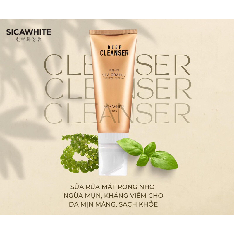 Sữa Rửa Mặt SICA WHITE giúp Cho Làn Da sạch Mịn Màng Tươi Sáng