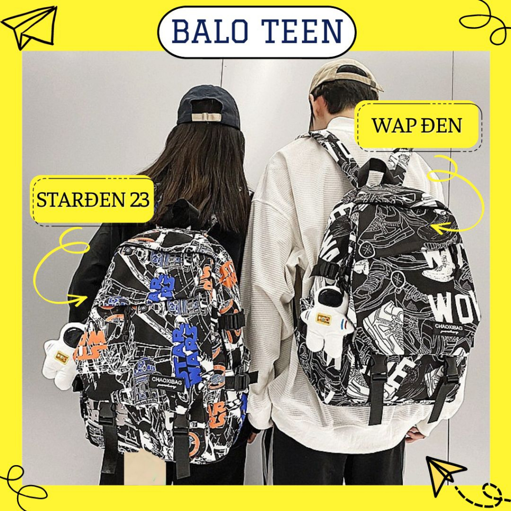 BALO ULZZANG TEEN THỜI TRANG THỂ THAO - TÚI CẶP XÁCH ĐI HỌC UNISEX CHO NAM - NỮ HOT TREND MÀU VỆN | BigBuy360 - bigbuy360.vn