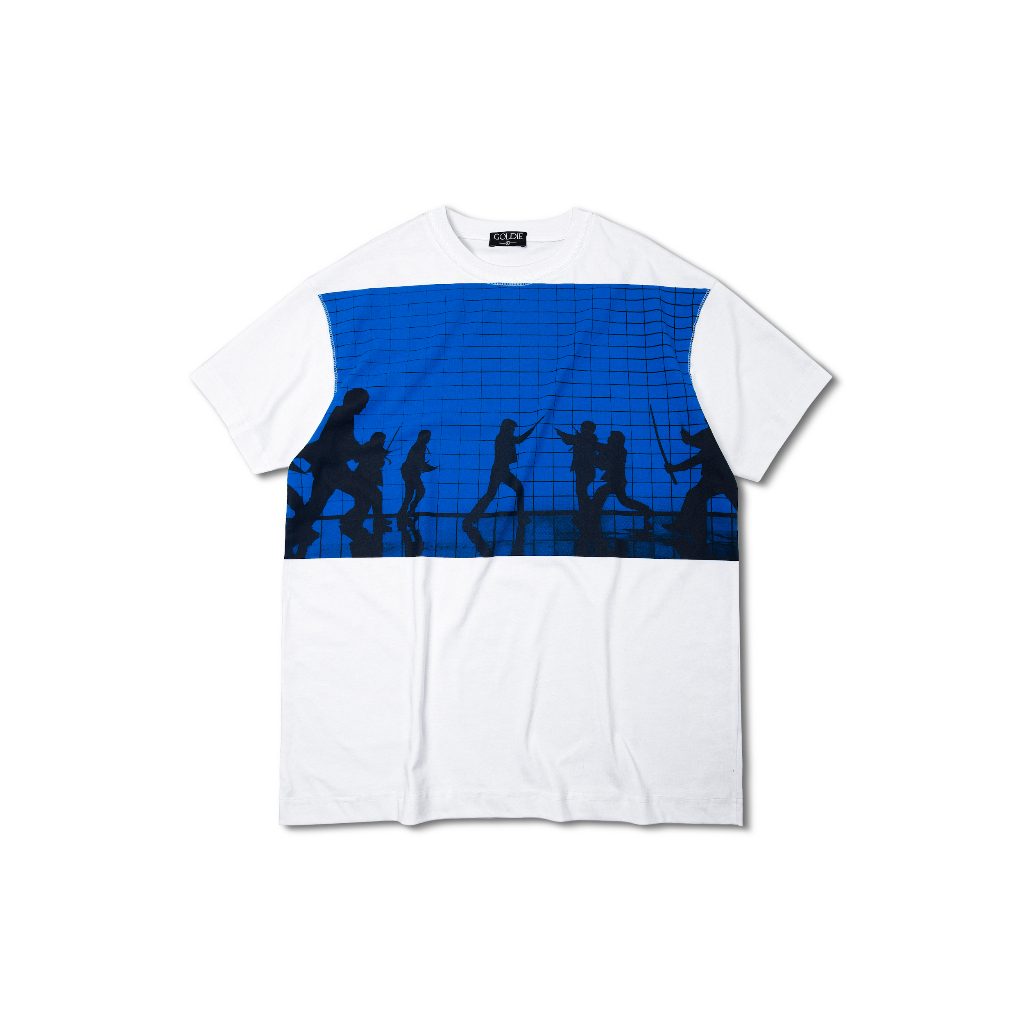 Áo thun "GOLDIE K!LL BILL" 100% cotton 2 chiều màu trắng