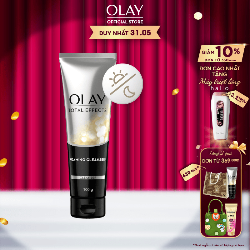 Olay Total Effects Sữa rửa mặt tạo bọt 100G
