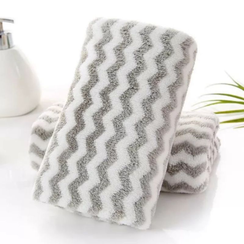 KHĂN MẶT LÔNG CỪU KẺ 30* 50cm