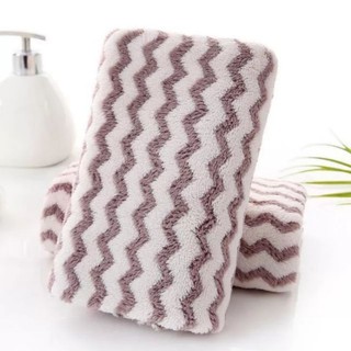 KHĂN MẶT LÔNG CỪU KẺ 30* 50cm