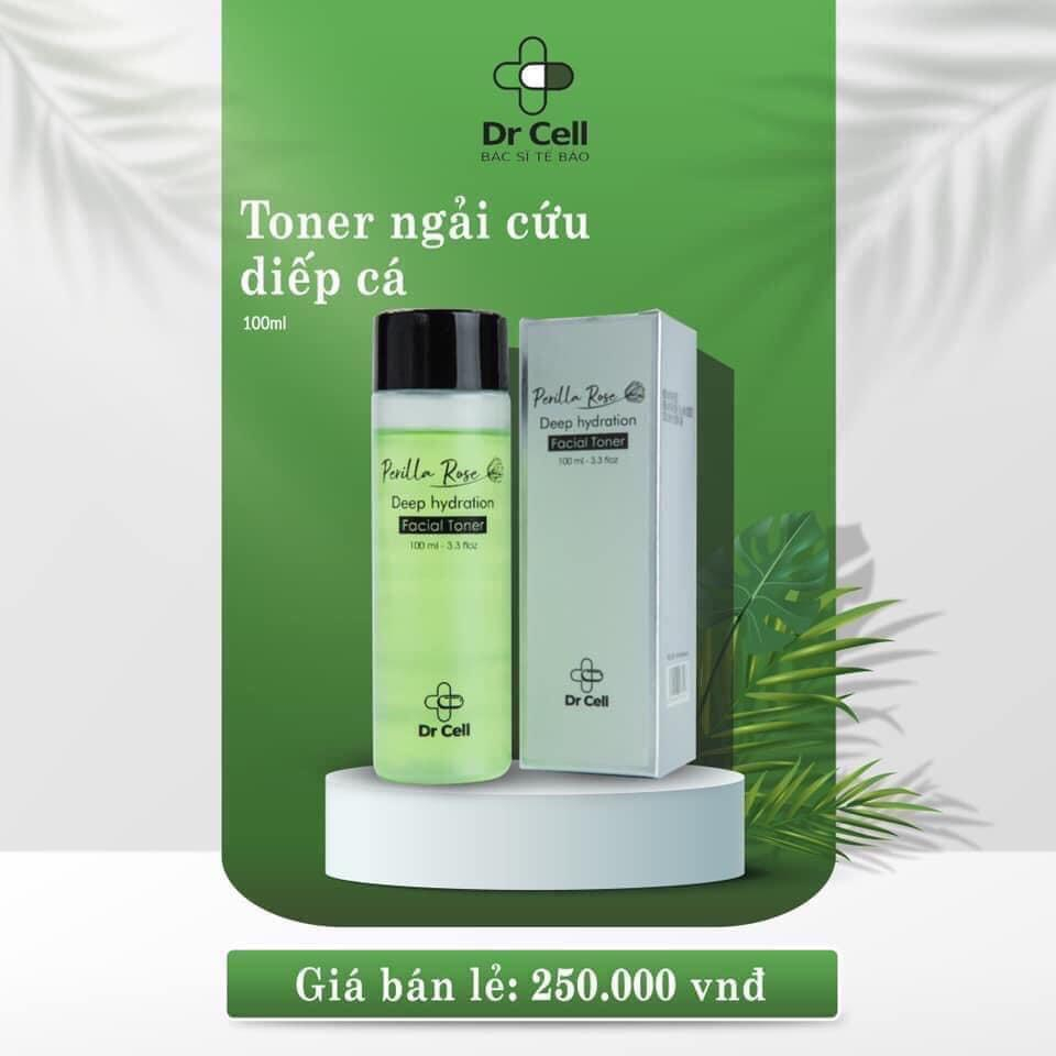 Nước Hoa Hồng -  Dr Cell  Toner Ngãi Cứu Tía Tô Giảm Mụn Cấp Ẩm Cân Bằng Độ PH Cho Da